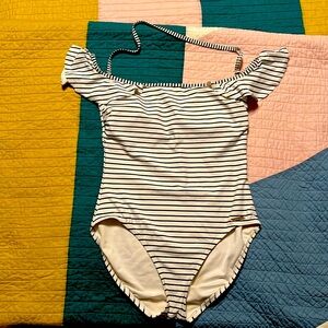 Vince Camuto Swimwear stripes one piece. Like new!